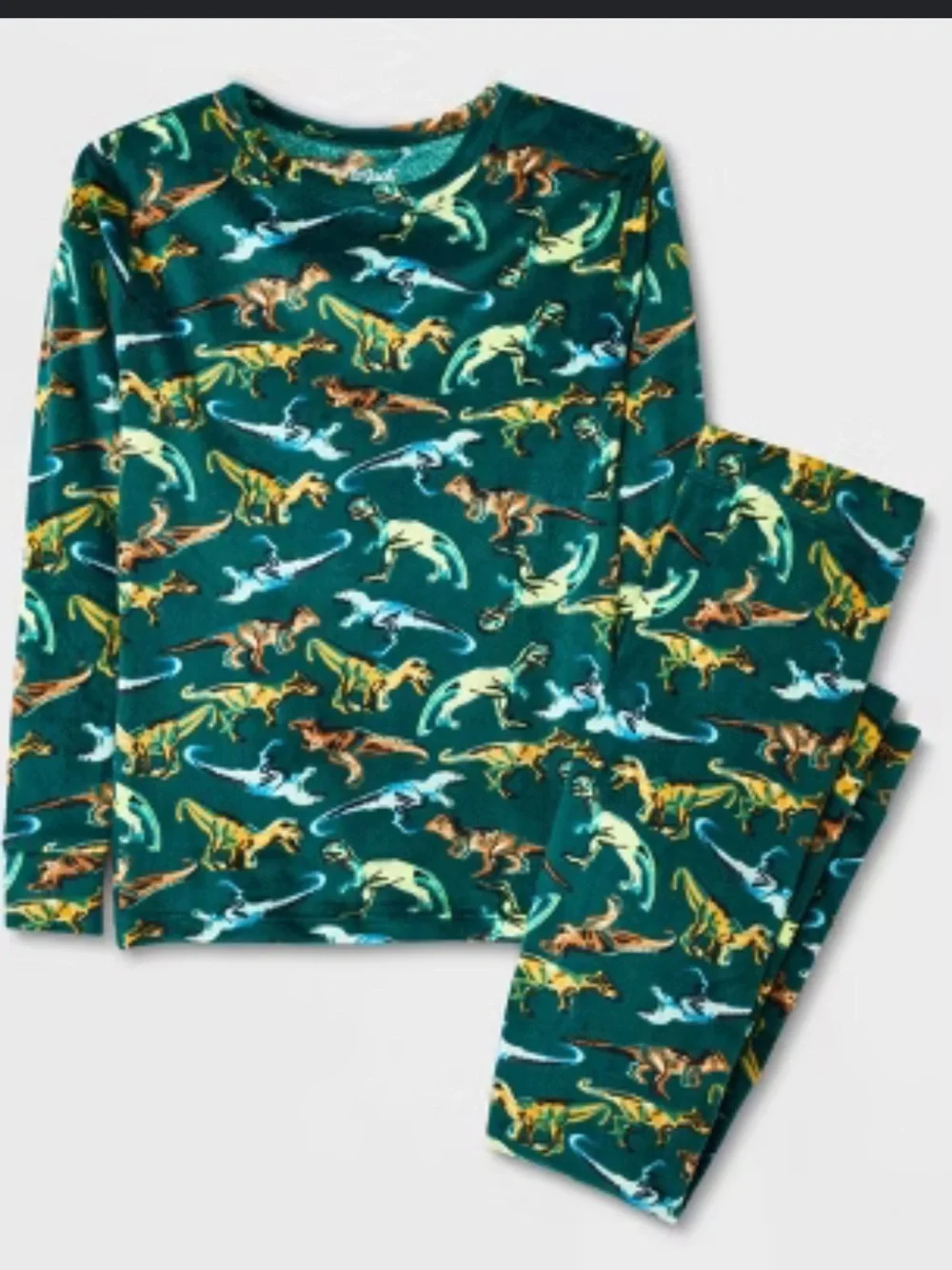 Cat and Jack Dinosaur Fleece Two Piece Pajamas